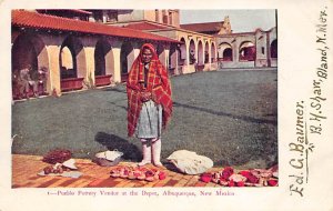 Pueblo Pottery Vandor At The Depot Albuquerque NM