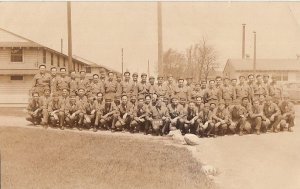 RPPC Postcard WWII Military Soldiers in Uniform