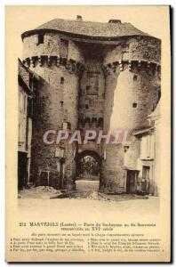 Old Postcard Marvejols Porte du Soubeyran or Sovereign