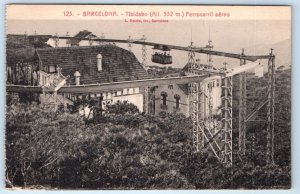 BARCELONA Tibidabo Ferrocarril aereo SPAIN Postcard