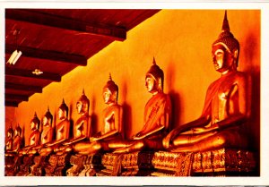 Thailand Bangkok Many Images Of Buddha At Wat Pho