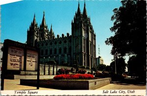 Temple Square Salt Lake City Utah Postcard PC145