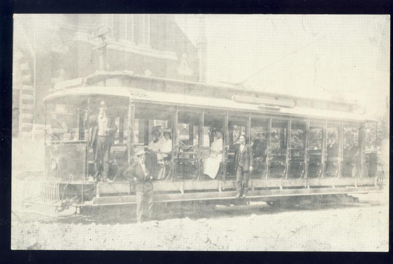 Attleboro, Massachusetts/Mass/MA Postcard, Trolley Car, Reprint