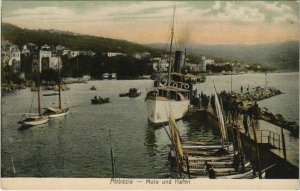 CPA AK ABBAZIA Molo und Hafen. CROATIA (623602)