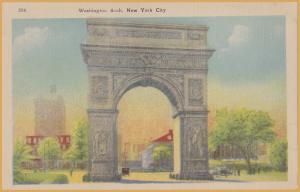 New York City, Washington Arch, Washington Square Park in the Greenwich Village 