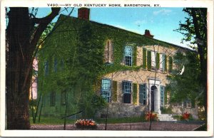 Postcard Kentucky Bardstown My Old Kentucky Home Ivy-Covered Kyle Co. 1939 V201