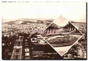 Old Postcard Casablanca Lyautey Park and civil Region Morocco