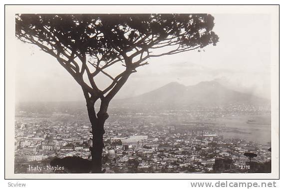 RP, Bird's Eye View, Naples (Campania), Italy, 1920-1940s