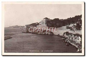 Old Postcard Marseille The Corniche