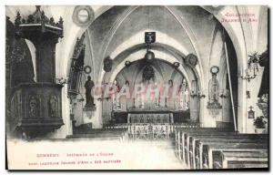 Postcard Old Domremy Interior Of The Church In A where Joan of Arc was Daptisee