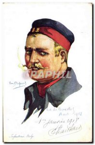 Old Postcard Fantasy Illustrator Dupuis Belgian Army Infantry