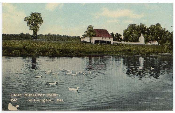 Wilmington, Delaware, Early View of Lake Shellpot Park