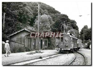 Postcard Modern Chatel St Denis und Chamby CEV ABFE February 3 Wagen 11 B2 21