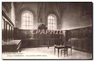 Postcard Abbey d & # 39Ambronay The Sacristy