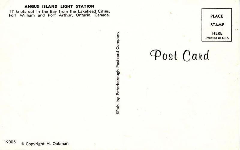 Canada - Ontario, Angus Island Light Station