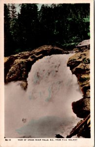 VINTAGE POSTCARD VIEW OF GREEN RIVER FALLS FROM P.C.E. RAILWAY (GLOSSY)