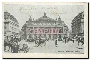 Old Postcard Paris Opera Square