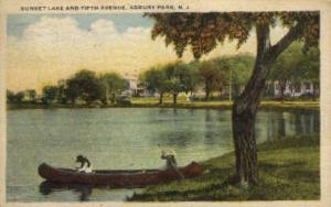 Sunset Lake and 5th Avenue  Asbury Park NJ 1923