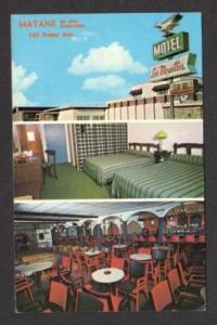 PQ Motel Les Mouettes Matane QUEBEC CANADA Postcard QC Carte Postale