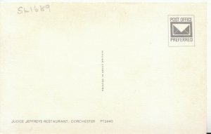 Dorset Postcard - Judge Jeffreys Restaurant - Dorchester - Ref TZ9141 