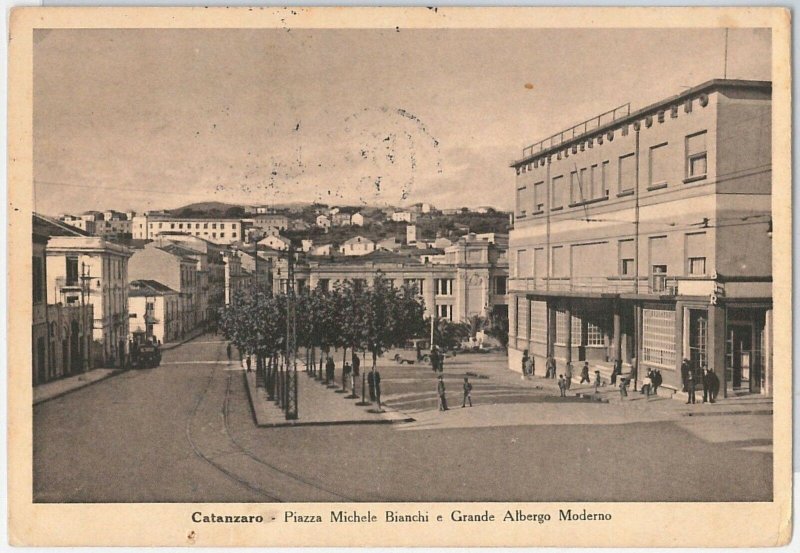 44376 vintage postcard - CATANZARO City - PIAZZA BLANCI 1941-