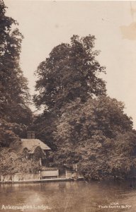 Ankerwyoke Lodge 1700s Berkshire House River RPC Postcard