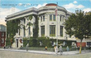 Atlantic City NJ~Carnegie Public Library~Now Stockton University~1940s Linen PC