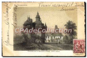 Postcard Old Chateau De La Saucerie