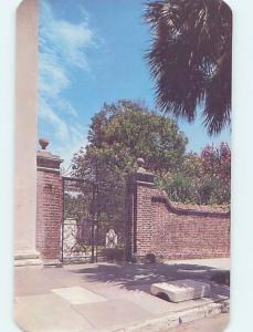 Unused Pre-1980 CHURCH SCENE Charleston South Carolina SC A7445