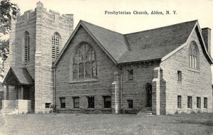 ALDEN, New York NY   PRESBYTERIAN CHURCH   Erie County   c1910's B&W Postcard