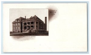 c1905 Presbyterian Church Glimpse Of Waterloo Iowa IA Unposted Antique Postcard