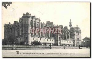 Postcard Old St Germain en Laye The castle view & # 39ensemble