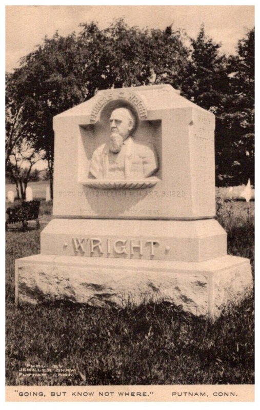 Connecticut Putnam Wright Headstone , Going, But know Where