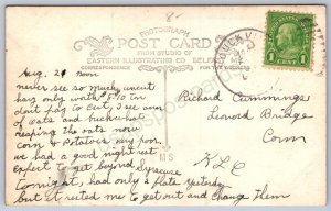 K44/ Esperance New York RPPC Postcard c1910 Old Covered Bridge 61