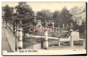 Old Postcard Brussels Petit Sablon Square