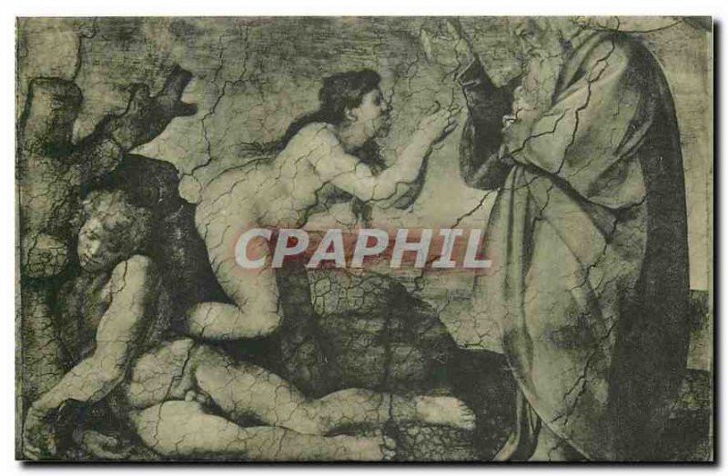Old Postcard Citta del Vaticano Cappelle Sistina Michelangelo The Creation of...