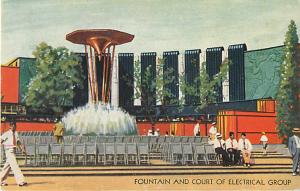 Fountain & Court of Electrical Group Century of Progress Chi