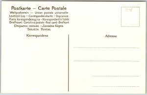 Der Dresdner Flugplatz Kaditz Abstieg Des Luftkreazers Zeppelin Postcard
