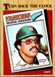 1987 Topps Baseball Card Reggie Jackson New York Yankees  sk19023