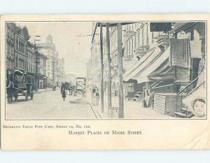 Pre-1907 SHOPS ON MOORE STREET Brooklyn - New York City New York NY A0024