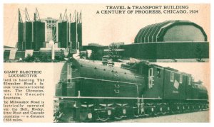 Illinois  Chicago Travel & transport Building Giant Electric Locomotive , Wor...