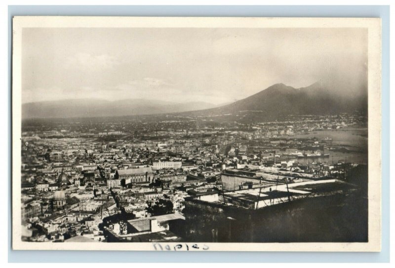 C.1920s Bird's Eye Nepal Mt Vesuvius Norddeutscher Lloyd Real Photo RPPC P183 