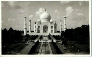 1950 Taj Mahal Agra Uttar Pradesh India Air Mail Real Photo Postcard