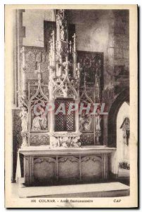 Old Postcard Colmar Altar Sacramentary