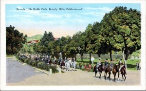 Postcard CA Beverly Hills Bridle Path