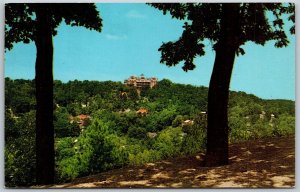 Vtg Eureka Springs Arkansas AR View from Scenic Point East Mountain Postcard