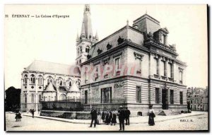 Old Postcard Epernay The Caisse d'Epargne