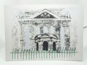 Bethesda Baptist Chapel Swansea Wales Vintage Art Postcard Lithograph John Piper