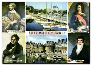 Modern Postcard Saint Malo Cite Corsaire famous Jacques Cartier St. Malo Dugu...