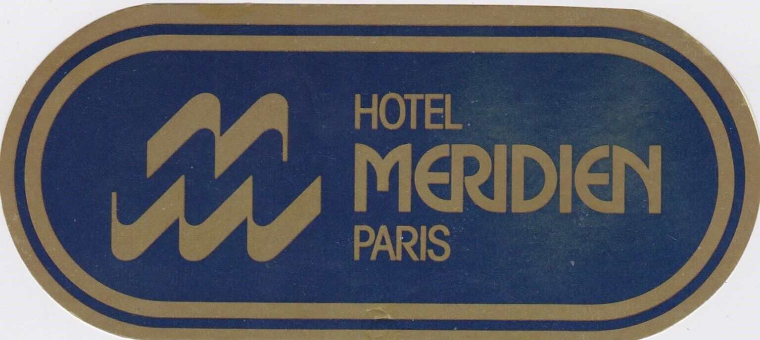 Vintage French Hotel Luggage Tag